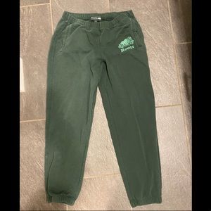 Green Cuffed Roots Sweatpants